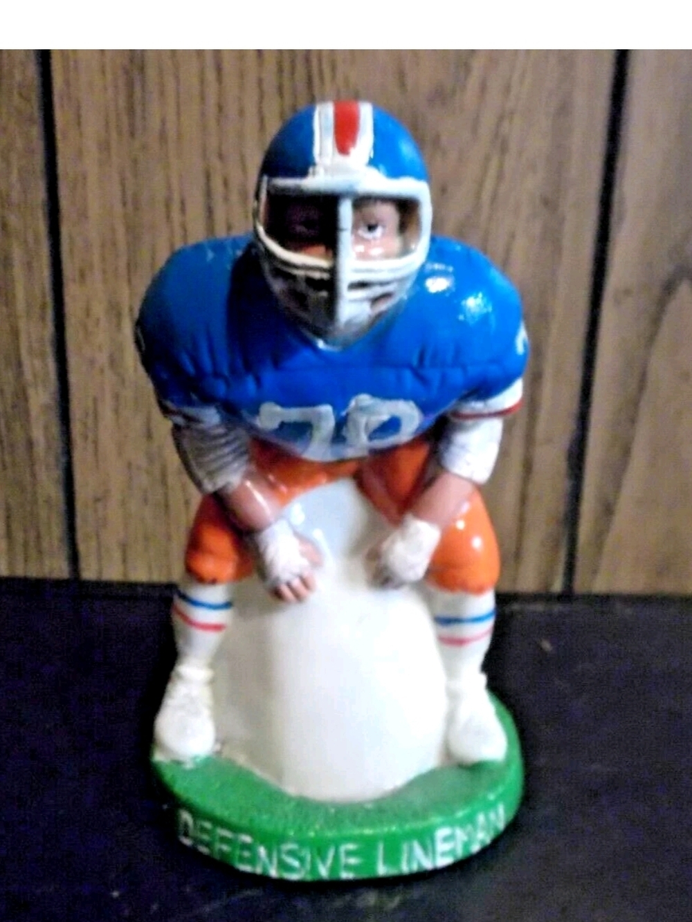 Vintage Denver Broncos Bank 1988 Defensive Lineman 80s 8 Inches Tall